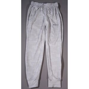 NOBULL Pants Men's M White Gray Camo Joggers Performance Training USA Made